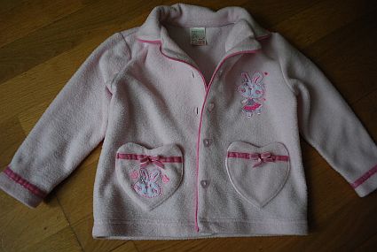 Srdiečková mikinka/kabátik, v.80/86, tiny ted,80