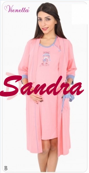 Tehotenská súpravička župan a nočná košeľa, vienetta secret,l / m / s / xl