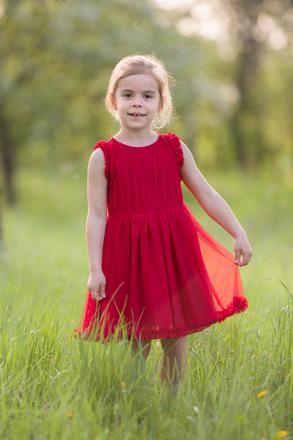 Červené sviatočné šaty next, next,98 / 104 / 140