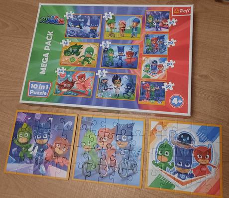 Puzzle pj masks pyžamasky 10 v 1, 