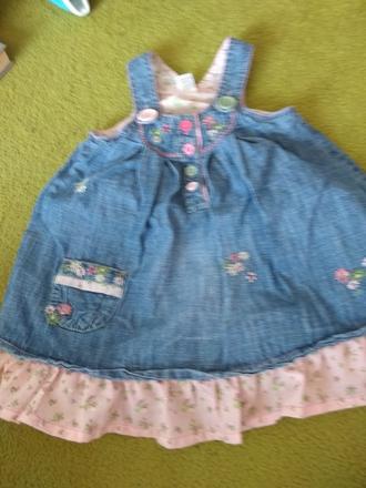 Riflové šaty, next,80