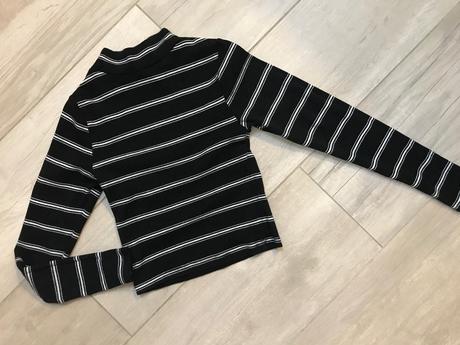 Triko so stojačikom v štýle crop, new look,140