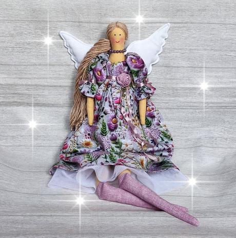 Anjel fialové kvety, 