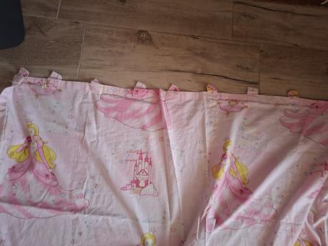 Zavesy a plachta na postel s princeznami 4ks, šírka (cm): 130,dĺžka (cm): 190