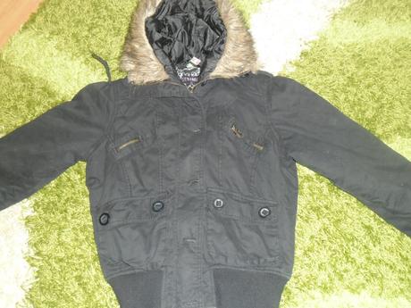 Šikovná vetrovočka s kapucnou , denim,38