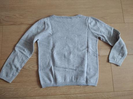 Krásny svetrík s motýľmi h&m, veľ. 110/116, h&m,110