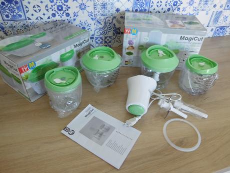 Livington magicut +2x zberná nádoba sklo-nový, 