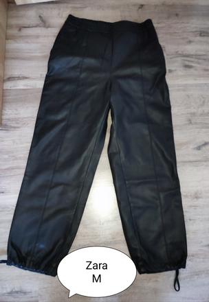 Kožené nohavice, zara,m
