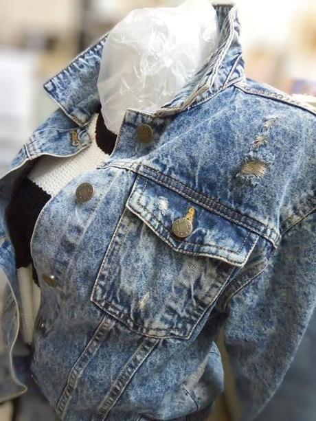 Kvalitná riflová bunda s/m, m