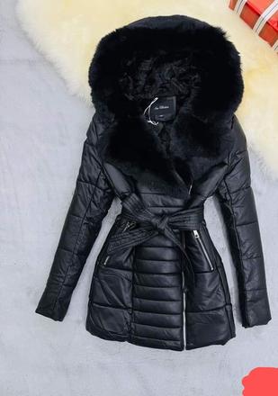 Zimná vetrovka s kožušinkou, l