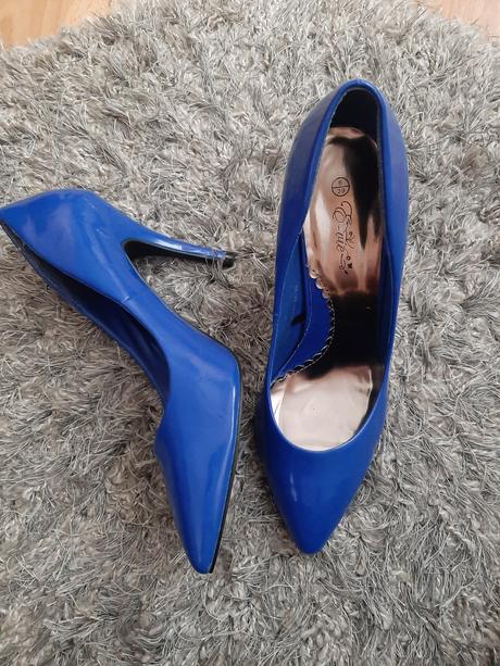 Modré lakované lodičky, 39