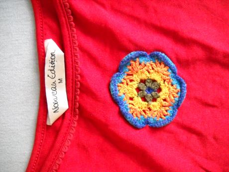 Tričko s kvetinkou, s