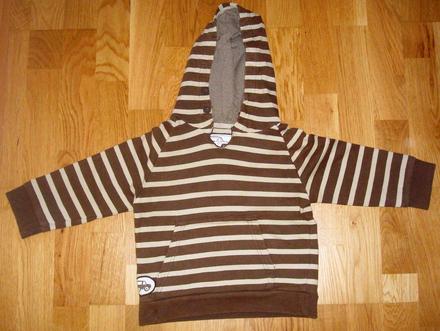 Hnedá mikina s kapucňou, 98