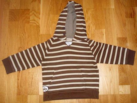 Hnedá mikina s kapucňou, 98