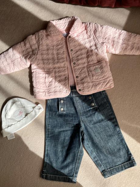 Jacadi nohavice a body, jacadi,74