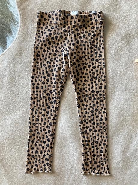 Vrúbkované legínky 86/92, h&m,86