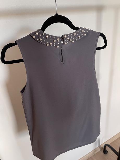 Sivá blúzka s perličkami camaïeu, camaieu,s