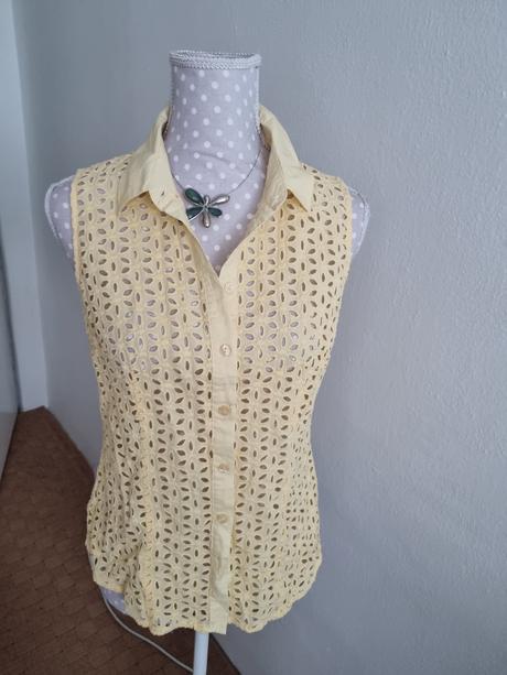 Žltá madeirová blúzka warehouse 38, warehouse,38