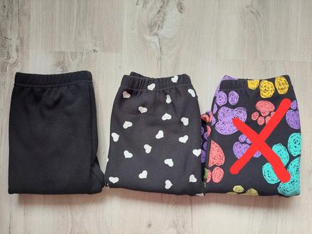 2ks zateplených legínok, 146 / 152