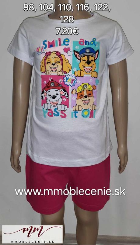 Pyžamo paw patrol, disney,98 - 128