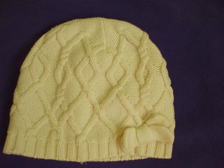 Biela čiapka, h&m,122