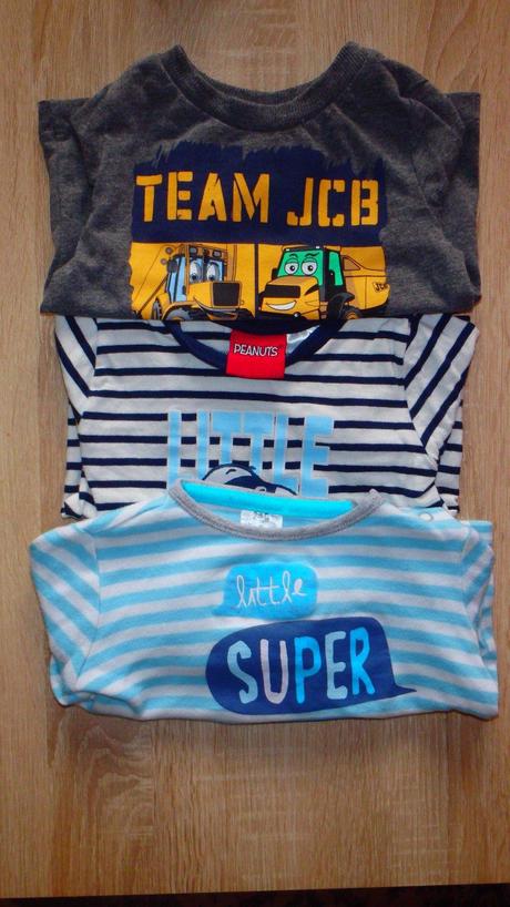 3 kusy tričiek s dlhým rukavom , f&f,68