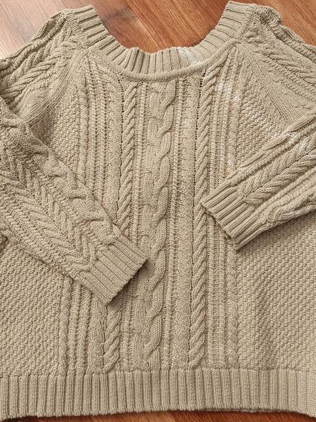 Sveter s výstrihom na chrbte, mango,l