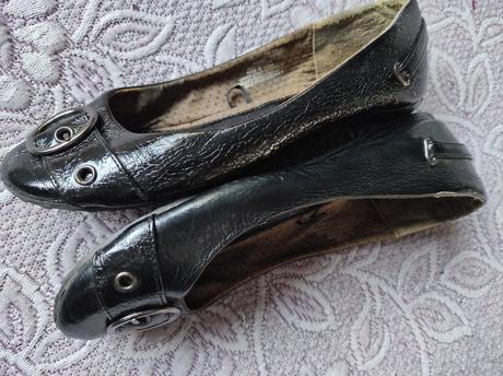 Čierne lakované baleríny zn. george, veľ. 40, george,40