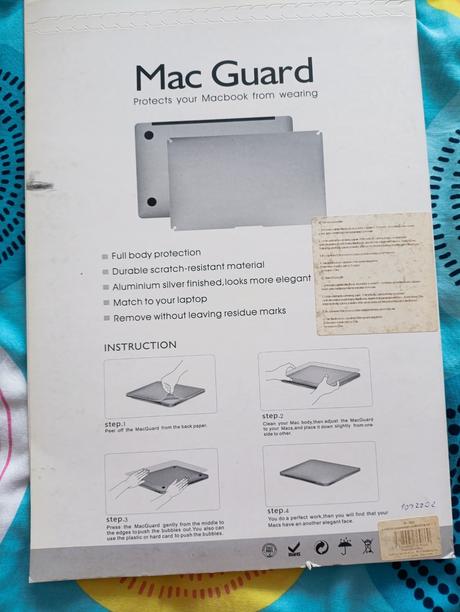 Ochranná nálepka na macbook 11,6", 