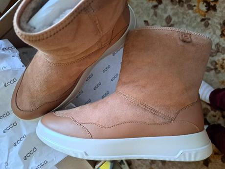 Ecco nové semišové čižmy 39 pc 169eur, ecco,39