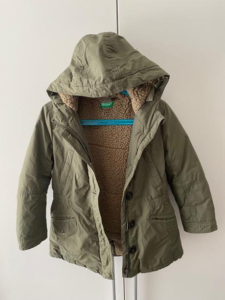 Nepremokavá teplučká parka benetton, benetton,122