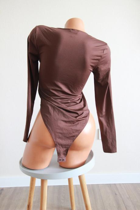 Hnedý body top, h&m m, h&m,m