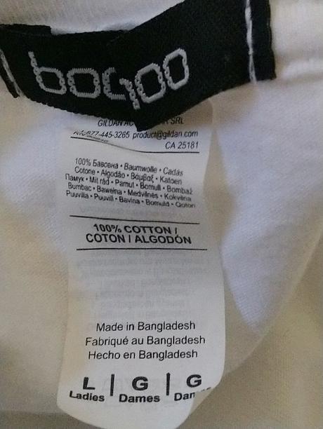 Dámsky biely top s motívom a nápisom, boohoo, m