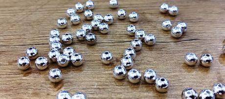 Korálky 8 mm - strieborné, 