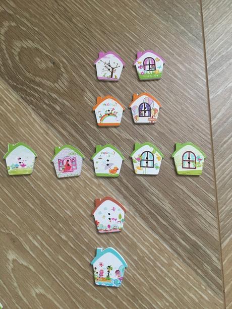 Drevene gombicky domceky, 