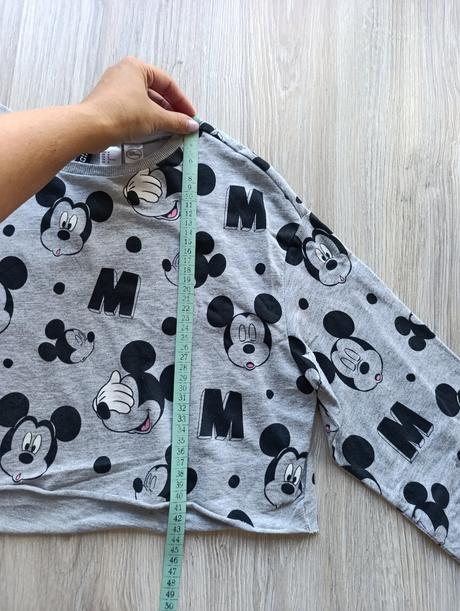 Dámska crop mikina mickey, h&m,m