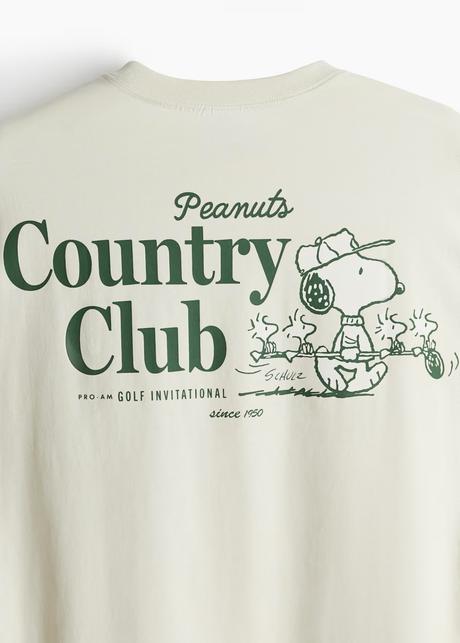 Tričko peanuts, h&m,l