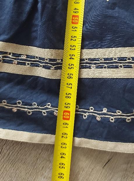 Modrá sukňa s kvietkami vero moa, vero moda,34