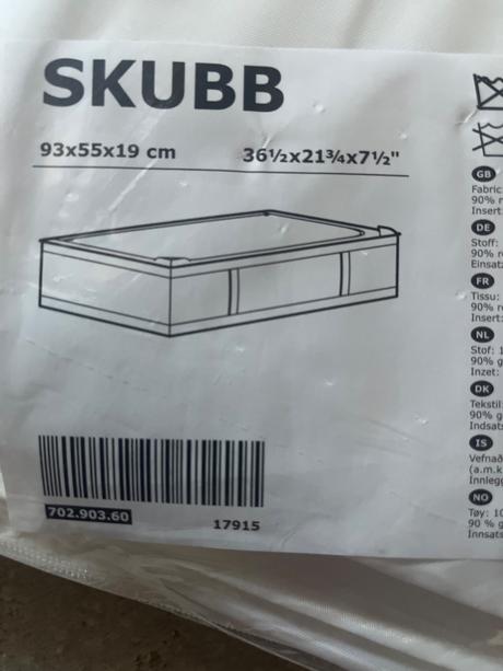 Úložný box pod posteľ ikea skubb (2 ks), 