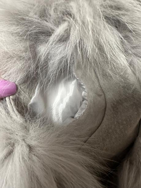 Sivá kožušinová vesta z pravej líšky, l / m