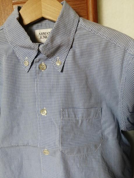 Košeľa armani veľ 128 modrá, armani,128