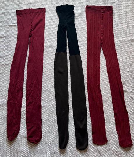 3x silonky, pančušky, s/m, gate,s