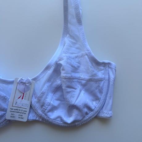 Nevystužená podprsenka s kosticami 0348 biela, 80c - 110c