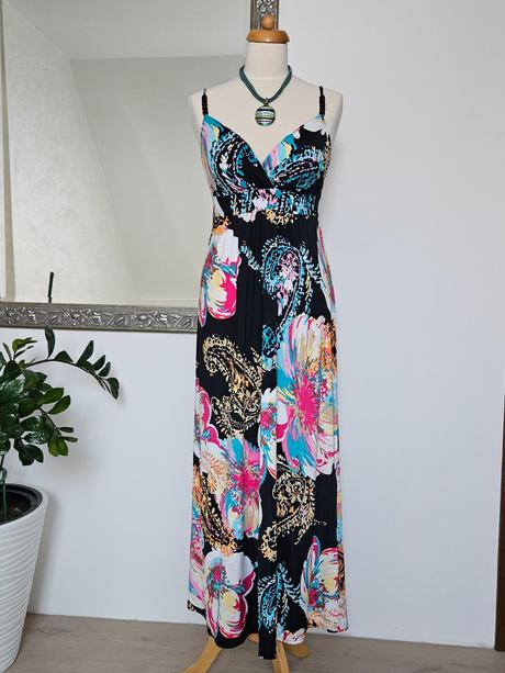 Dlhé letné šaty chantall 42, chantall,42