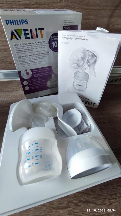 Manuálna odsávačka avent, 