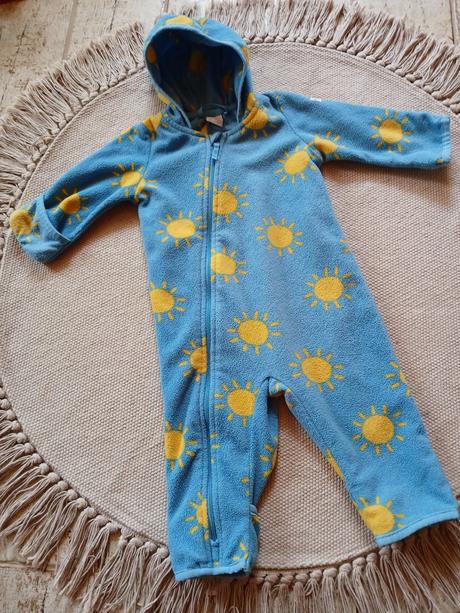 Flisovy overal slniecka lindex + capacky, lindex,68