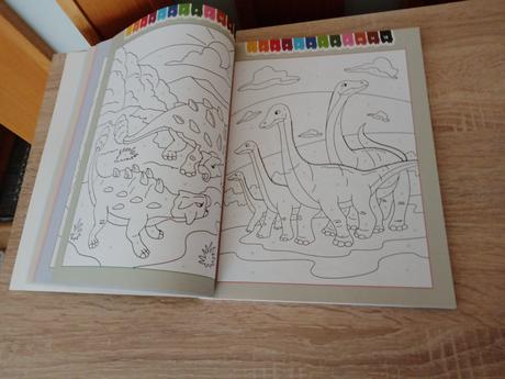 Maľovanie podľa čísel -dinosaury, 