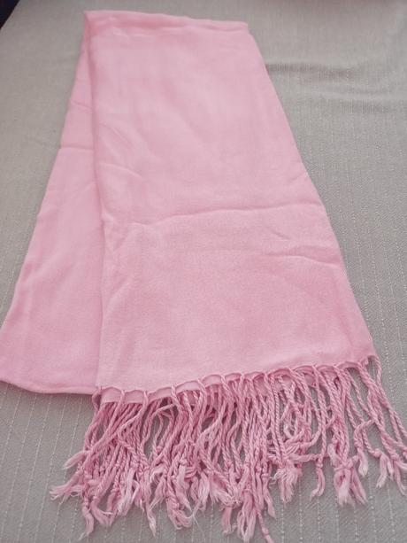 Šál ružový, xl
