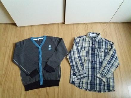 Príležitostný sveter do v zn. palomino a košeľa, palomino,128