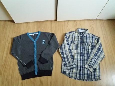 Príležitostný sveter do v zn. palomino a košeľa, palomino,128